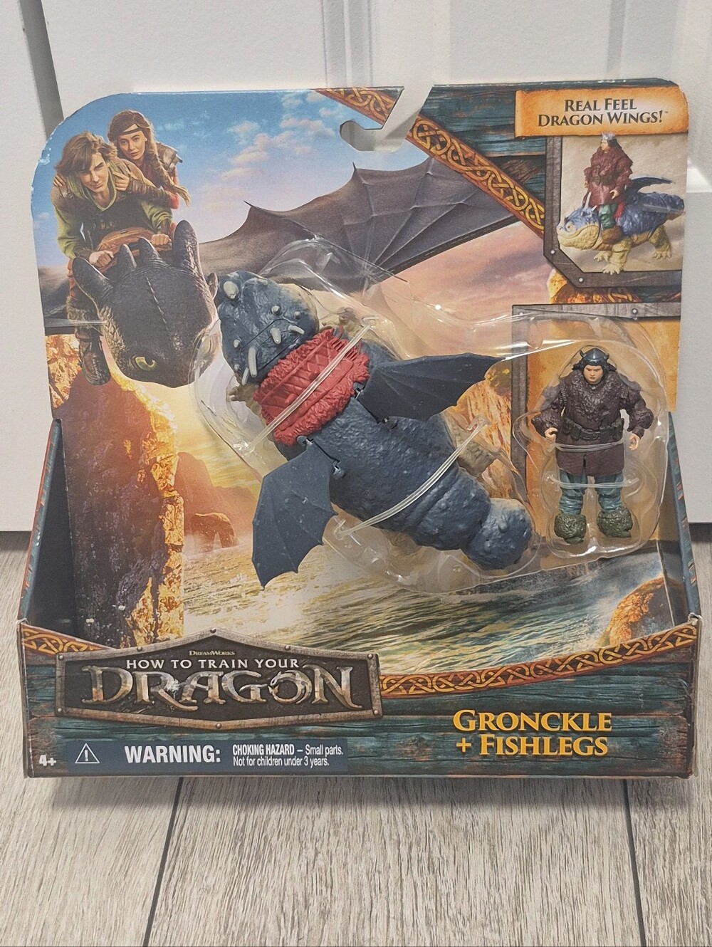 How to Train Your Dragon Gronckle & Fishlegs Action Figure Set New